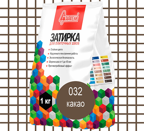 Затирка для плиточных швов Какао 032, 1 кг, Старатели, мешок