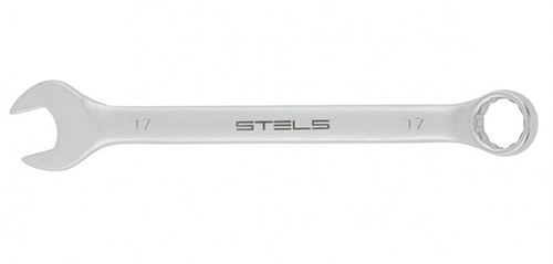 Ключ комбинированный CR-V 17 мм матовая полировка, STELS