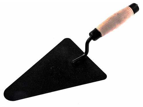 Мастерок бетонщика с деревянной ручкой (треугольник)