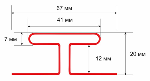 Н профиль (соединительный) ТН ОПТИМА Бруния 3 м, Технониколь