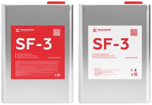 SF-3, Инъекционная полиуретановая пена, Ecoroom, 21 кг, комплект