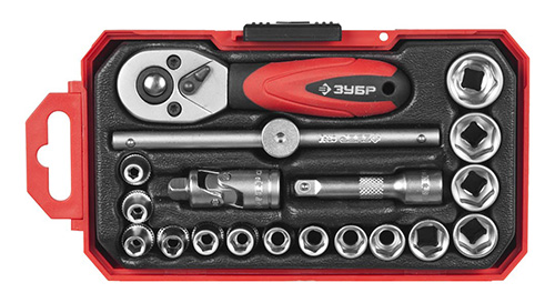 Универсальный набор инструмента 19 предметов Серия Профессионал, ЗУБР Компакт