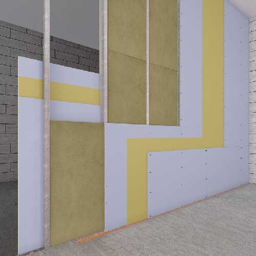 Система звукоизоляции перегородки «Барклайн Барьер Мембрана»