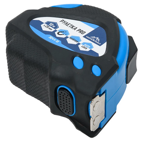 Рулетка нейлон 10х25 мм + автостоп, Vertextools