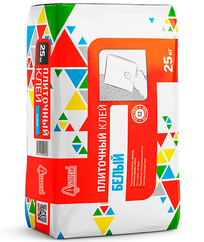 Плиточный клей Белый, С2, мешок 25 кг, Старатели