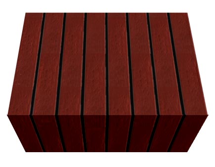 Перемычка фасадной термопанели Аляска Natural rosa struktur, 40 мм