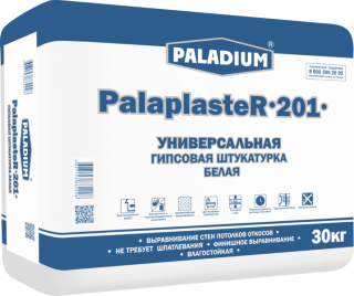 Штукатурка гипсовая БЕЛАЯ PalaplasteR-201, 30 кг