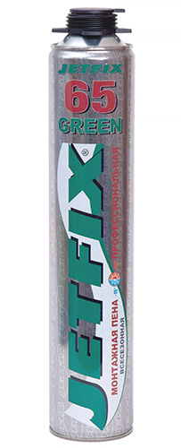 Jetfix 65 Green Пена монтажная профессиональная всесезонная 800 мл