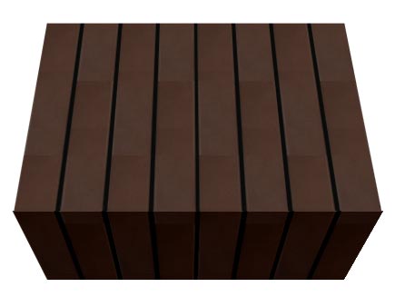 Перемычка фасадной термопанели Аляска Natural braun, 60 мм