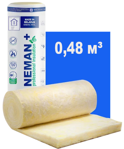 Мат из стекловолокна М-25 1х100х1200х4000, Неман+