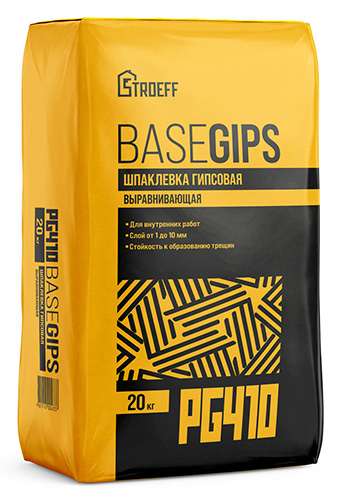 Шпаклевка гипсовая Basegips Строефф PG410, 20 кг