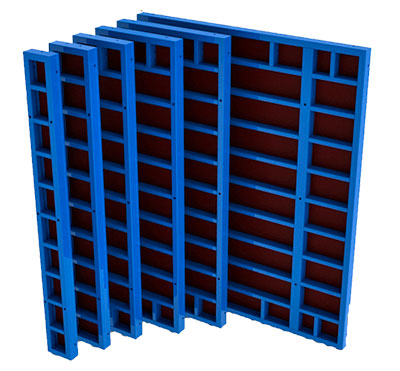 Щит опалубки стальной 0,9х3,3 м, 2,5 мм