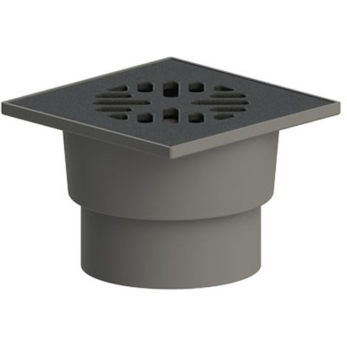 ТП-104.110-150VPMs Трап ПП 110 верт. выпуск решетка чугун 150х150 /сухой механический затвор/