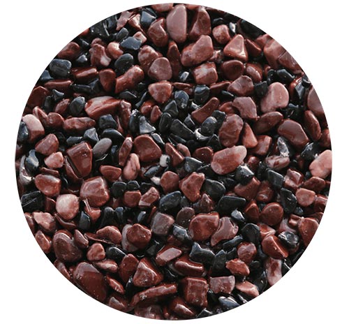 Декоративное дренирующее эксплуатируемое покрытие Terraco Addagrip Amber Сангрия, 3к, комплект 105,35 кг, ведро