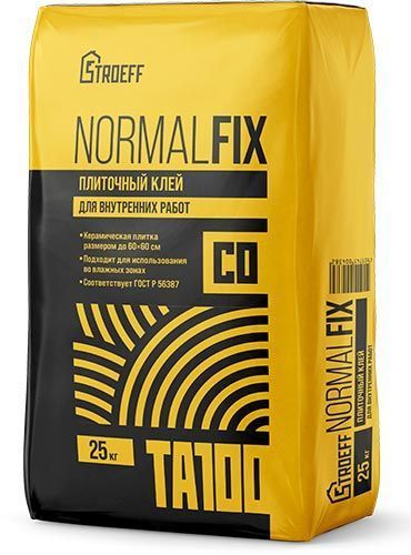 Клей плиточный Normalfix TA100 Строефф 25 кг