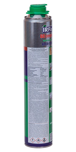 Клей-пена IRFIX универсальный 60 секунд, 800 мл