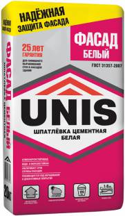 Шпатлевка цементная "Фасад белый", 25 кг, мешок
