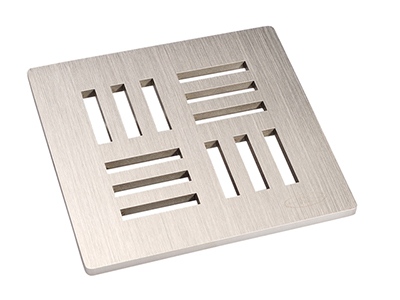 Решетка из высококачественной стали HL3125 (V4A) 115х115мм"Yukon"