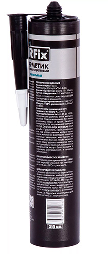 Герметик кровельный битумно-каучуковый черный, 310 мл, IRFix