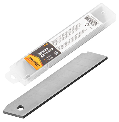  Лезвия для малярного ножа 18 мм, 10 шт/уп, Sparta
