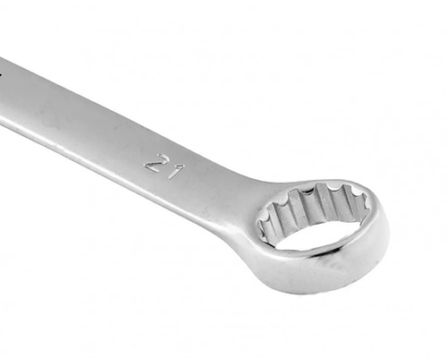 Ключ комбинированный CR-V 21 мм матовая полировка, STELS