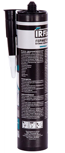 Герметик кровельный битумно-каучуковый черный, 310 мл, IRFix