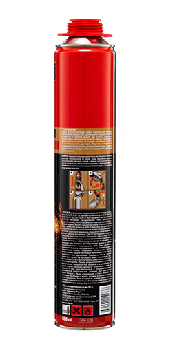 Профессиональная огнеупорная пена IRFix B1 Fire, 750 мл.