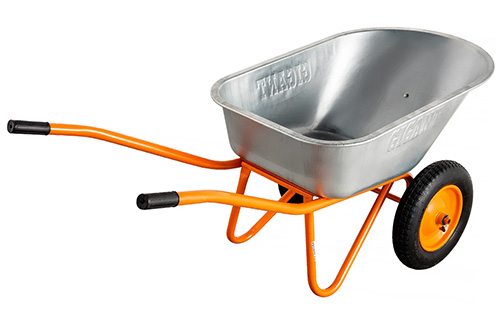 Тачка строительная двухколёсная 110 л