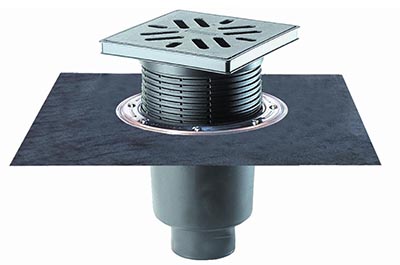 Трап HL616H с гидроизоляционным полимербитумным полотном, DN 110, 160