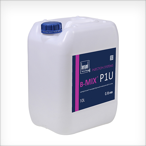 B-Mix P1U, 10 кг, Однокомпонентная инъекционная полиуретановая система, Bergauf