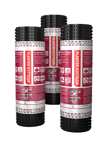 Профилированная мембрана PLANTER Коттедж 8х1 м (8 м² рулон)