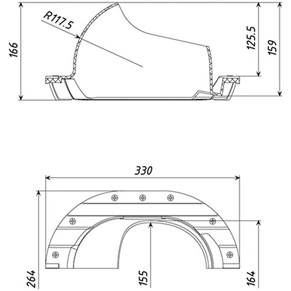 Проходной элемент TP-87/N зеленый
