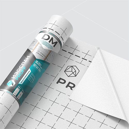 Изоспан DM 9,38х1,6 м, (15 м2) Паро-гидроизоляция повышенной прочности с антиконденсатной поверхностью