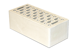 Облицовочный кирпич полуторный, М-150,120x250x88, белый