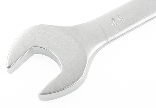 Ключ комбинированный CR-V 24 мм матовая полировка, STELS