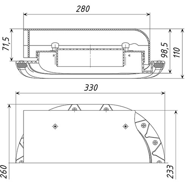 Аэратор кровельный TP-88/S черный