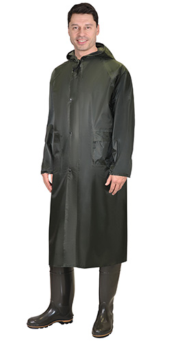 Плащ нейлоновый темно-зеленый, XXL