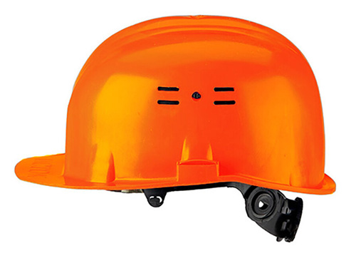 Каска защитная оранжевая с храповым механизмом, ИСТОК