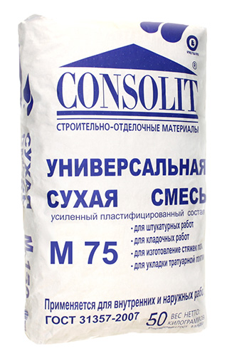 CONSOLIT  М-75 - Цементно-известковая кладочная смесь