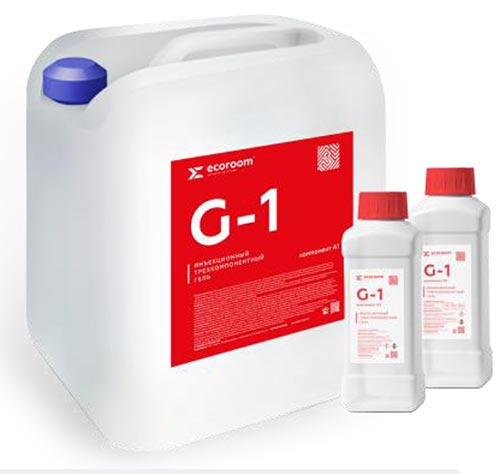 Инъекционная гидроизоляция гель ecoroom G-1, 21,5 кг