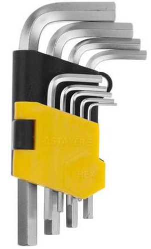 Набор коротких имбусовых ключей, шестигранные, 9 штук, STAYER