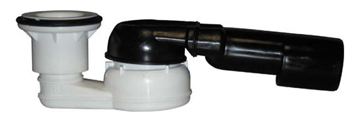 Сифон для душевого поддона HL514/SN.0 DN40/50х6/4" горизонтальный с шарнирным подсоединением