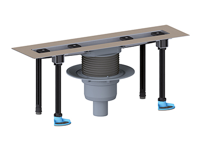 Вертикальный душевой лоток HL50FV.0/90 для линейного отведения воды