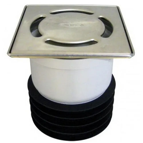 HL73.0 Трап с верт. выпуском, с решёткой и заглушкой  DN110