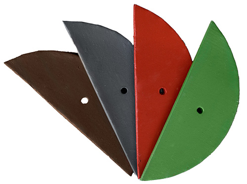 Декоративная заглушка для двухскатной кровли зеленая, ТИСМА