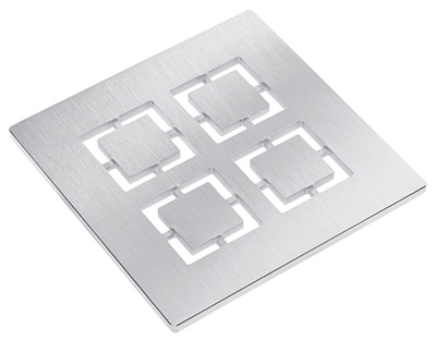 Решётка из нержавеющей стали HL066C.1E (V4A) "Cut"