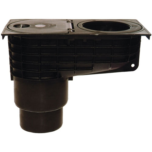 HL660Е Дождеприемник с вертикальным выпуском кольцо-вкладыш под трубы DN75-120  DN110/125