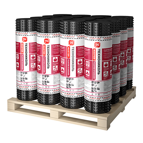 Профилированная мембрана PLANTER Standard 20х1 м (20 м² рулон)