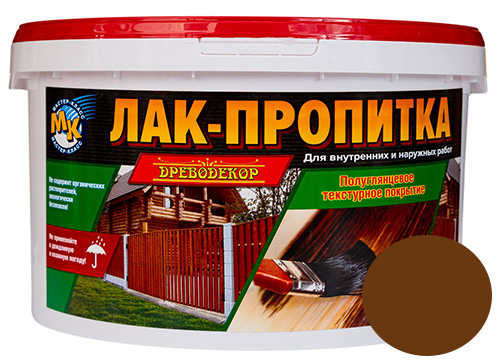 Лак-пропитка, цвет ореховое дерево, 10 л