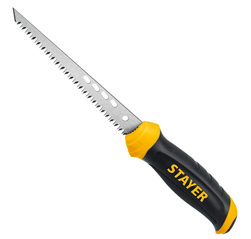 Ножовка выкружная по гипсокартону, 160 мм, STAER